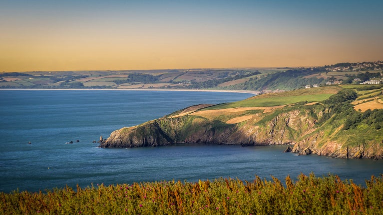 The cliffs on the coastline near Crockers Cottage, Devon